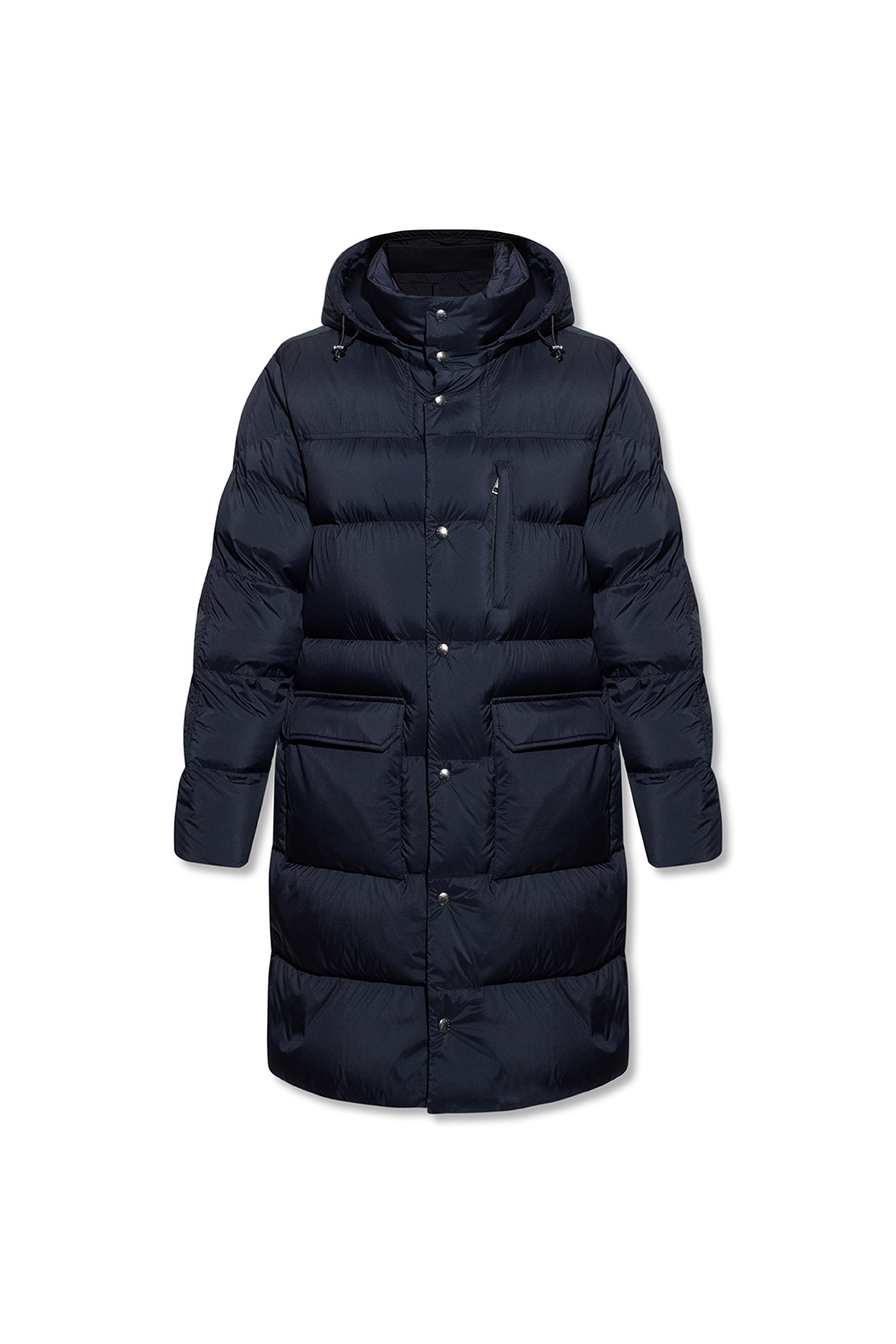 Navy Blue Padded Zip-Up Cardigan - Sweaters & Cardigans for